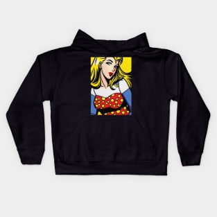 Pop Art Pin-up 1 Kids Hoodie